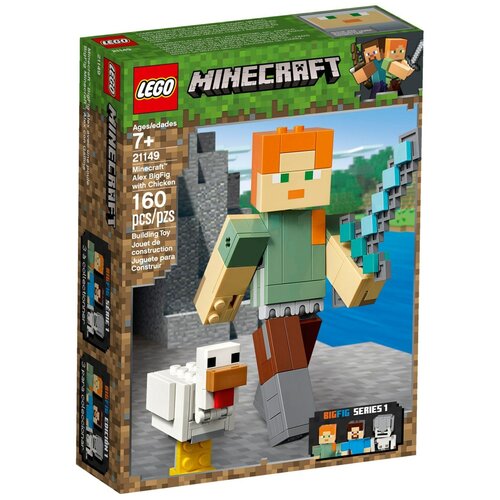 Конструктор LEGO Minecraft 21149 Алекс с цыплёнком, 160 дет. конструктор lego minecraft 21149 алекс с цыплёнком 160 дет