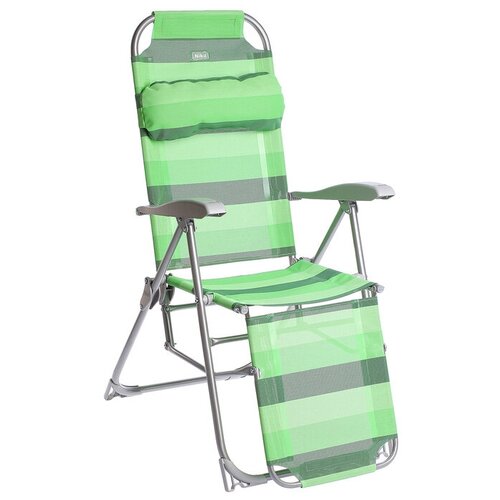 Кресло-шезлонг, 820x590x1160мм цвет зеленый К3 3391222