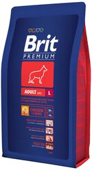 Сухой корм для собак Brit Premium, курица 3 кг (для крупных пород)