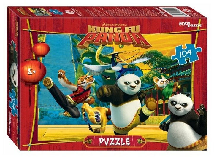 Пазл Step puzzle Dreamworks Кунг-фу Панда (82193), 104 дет., разноцветный