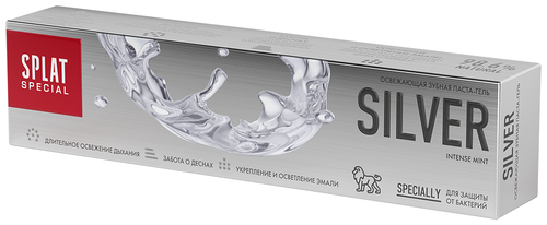 Зубная паста SPLAT Special Silver Intense Mint, 75 мл, разноцветный
