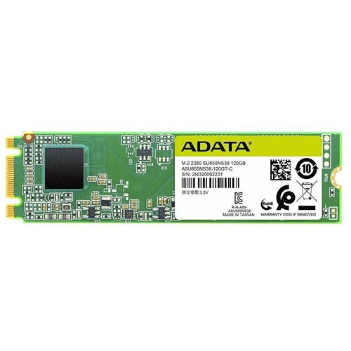 Твердотельный накопитель ADATA Ultimate SU650 120 ГБ M.2 ASU650NS38-120GT-C накопитель ssd a data su650 120gb asu650ns38 120gt c