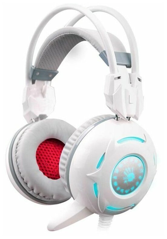 Игровые наушники с микрофоном A4tech Bloody COMFORT GLARE GAMING HEADPHONE G300 White