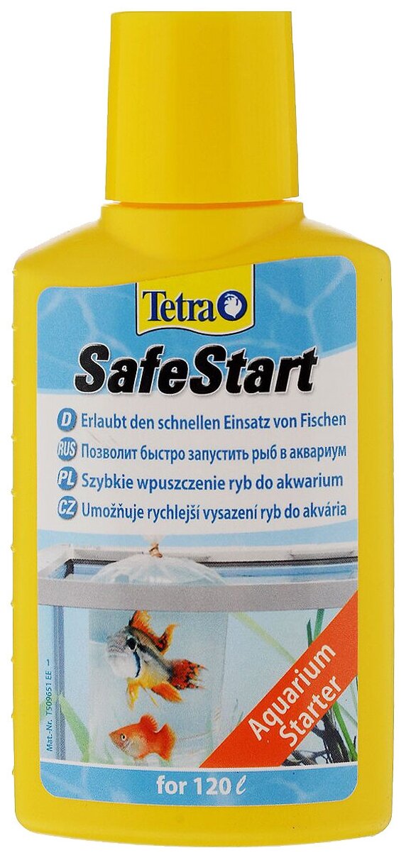 Бактериальная культура Tetra Safe Start для запуска нового аквариума, 100мл - фото №2