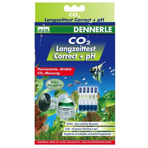 Dennerle CO2 Langzeittest Correct тесты для аквариумной воды, набор тестер dennerle long term test mini прозрачный