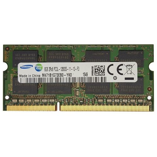 Оперативная память Samsung 8 ГБ DDR3L 1600 МГц SODIMM CL11 M471B1G73EB0-YK0 оперативная память samsung 2 гб ddr3l 1600 мгц dimm cl11 m378b5674eb0 yk0