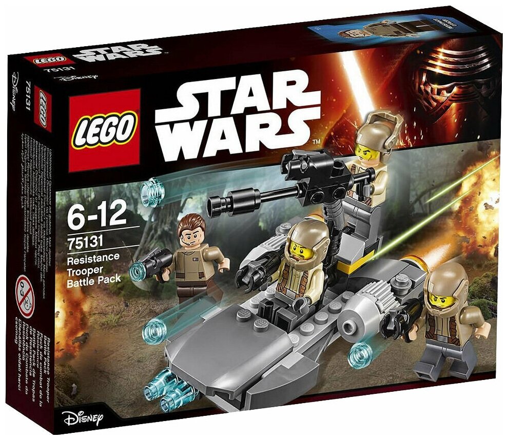 Конструктор LEGO Star Wars 75131 Боевой набор Сопротивления