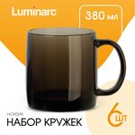 Набор кружек Luminarc 6 шт / кружка 380 мл / кружка для чая и кофе / кружки - изображение