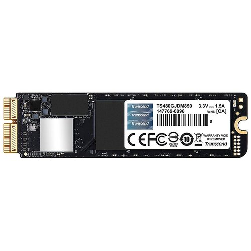 transcend твердотельный накопитель ssd transcend 128gb m 2 2242 sata3 b m key mlc Твердотельный накопитель Transcend JetDrive 850 480 ГБ M.2 TS480GJDM850