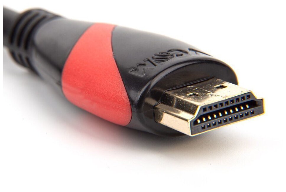 Кабель HDMI 19M/M ver. 2.0 black red, 1.8m VCOM <CG525-R-1.8> VCOM HDMI (m) - HDMI (m) 1.8м (CG525-R-1.8) - фото №4