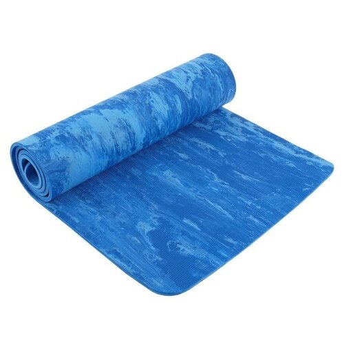 Коврик для йоги 183 х 61 х 0,8 см, цвет синий 3544199 коврик для йоги 183 х 61 х 0 8 см цвет синий sangh 3544199