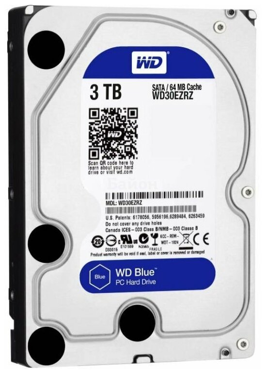 Внутренний жесткий диск Western Digital Blue WD30EZRZ 3 Тб