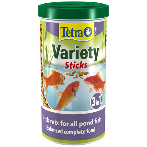 Сухой корм для рыб Tetra Pond Variety Sticks, 1 л, 220 г сухой корм tetra pond variety sticks 4 л 600 г