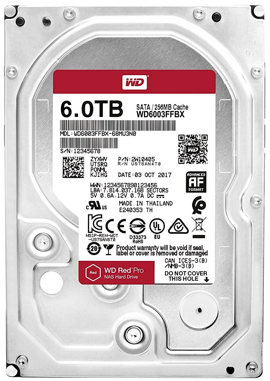 Жесткий диск Western Digital WD Red Pro 6 ТБ WD6003FFBX