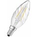 Светодиодная филаментная лампа Osram FIL LSCL BW40 4W/827 230V E14 470lm свеча прозрачная витая 4058075055391