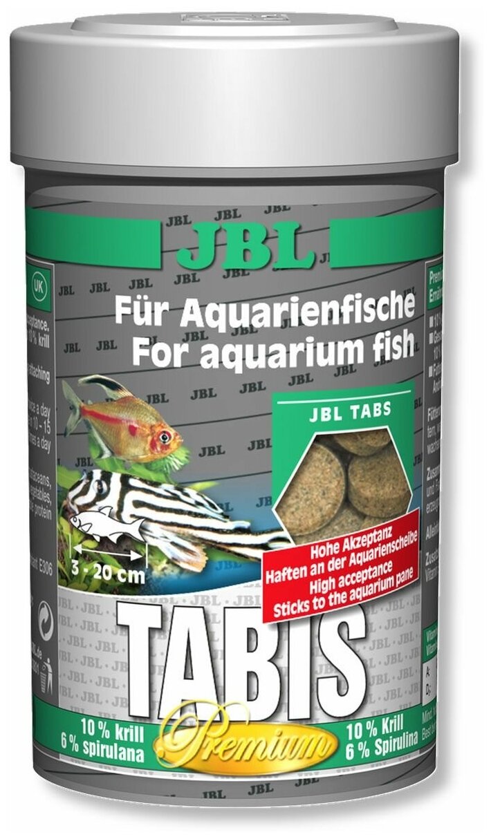 Сухой корм для рыб JBL Tabis, 250 мл400 шт.