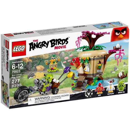 LEGO The Angry Birds Movie 75823 Воровство яиц на Птичьем острове, 277 дет. стивенс сара angry birds беда на птичьем острове