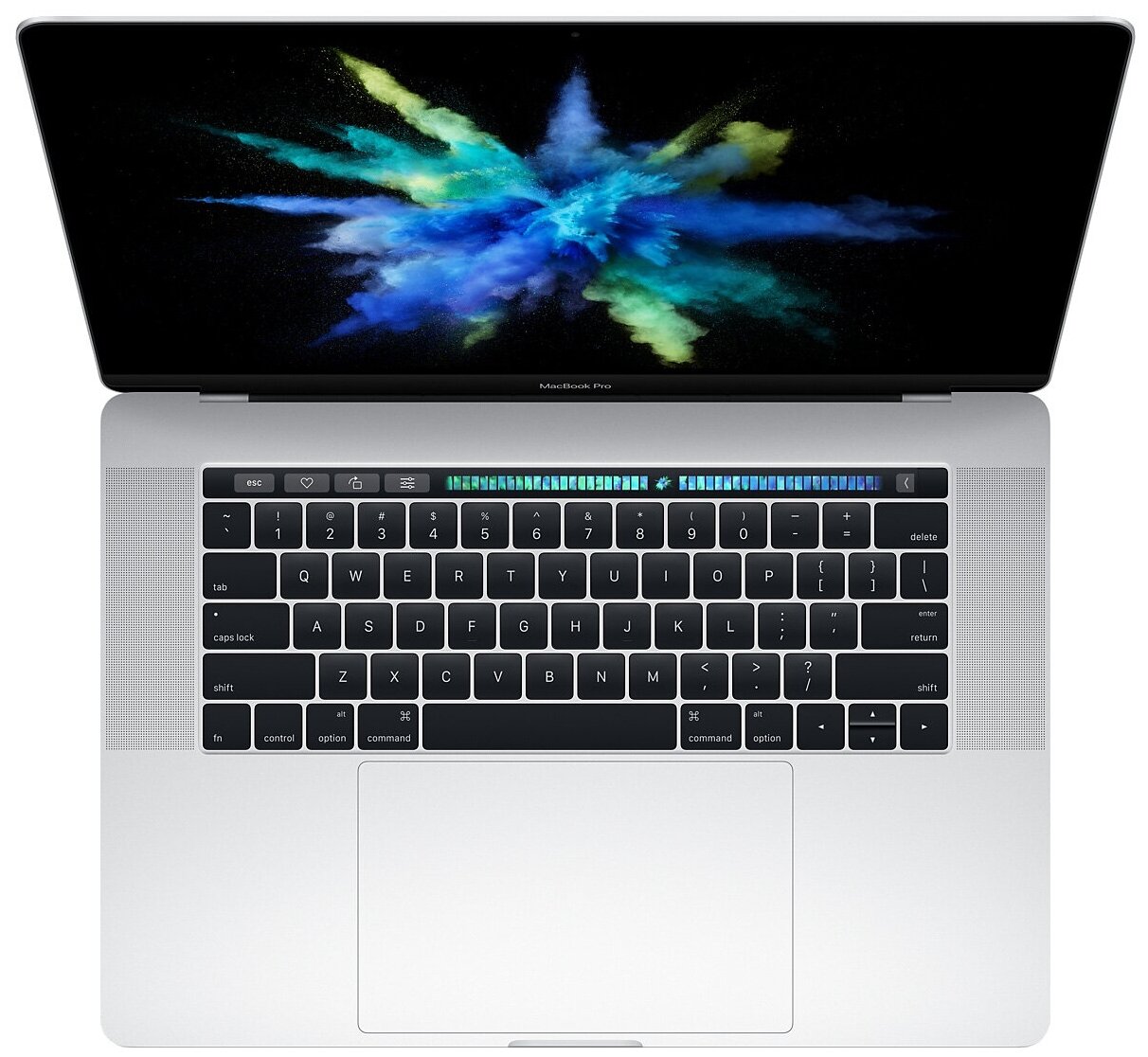 15.4" Ноутбук Apple MacBook Pro 15 Late 2016 2880x1800, Intel Core i7 2.7 ГГц, RAM 16 ГБ, DDR3L, SSD 512 ГБ, AMD Radeon Pro 455, macOS, MLW82RU/A, серебристый