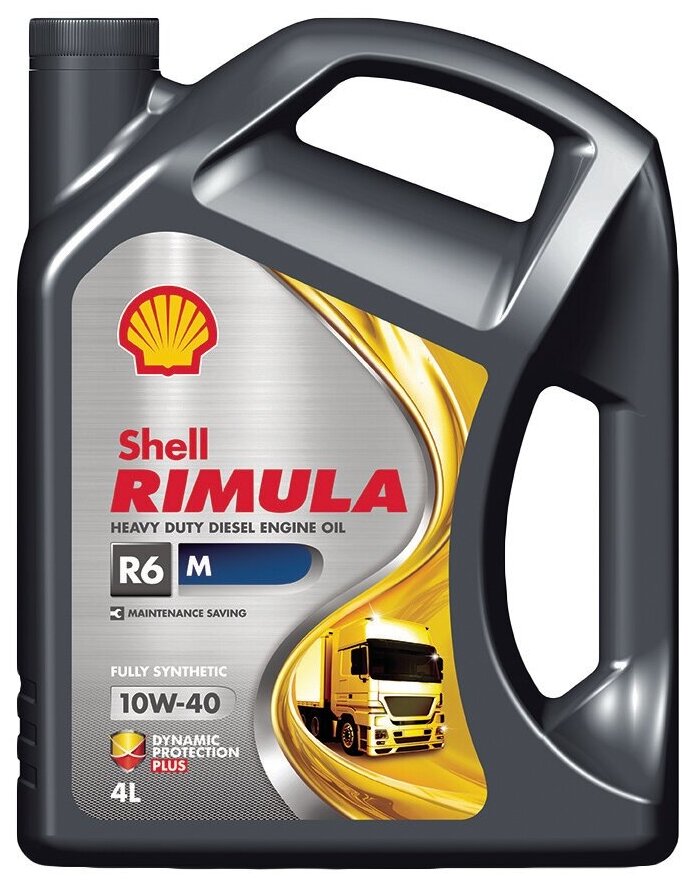 Масло дизельное RIMULA R6 М 10W40 синт 4л SHELL 550046381