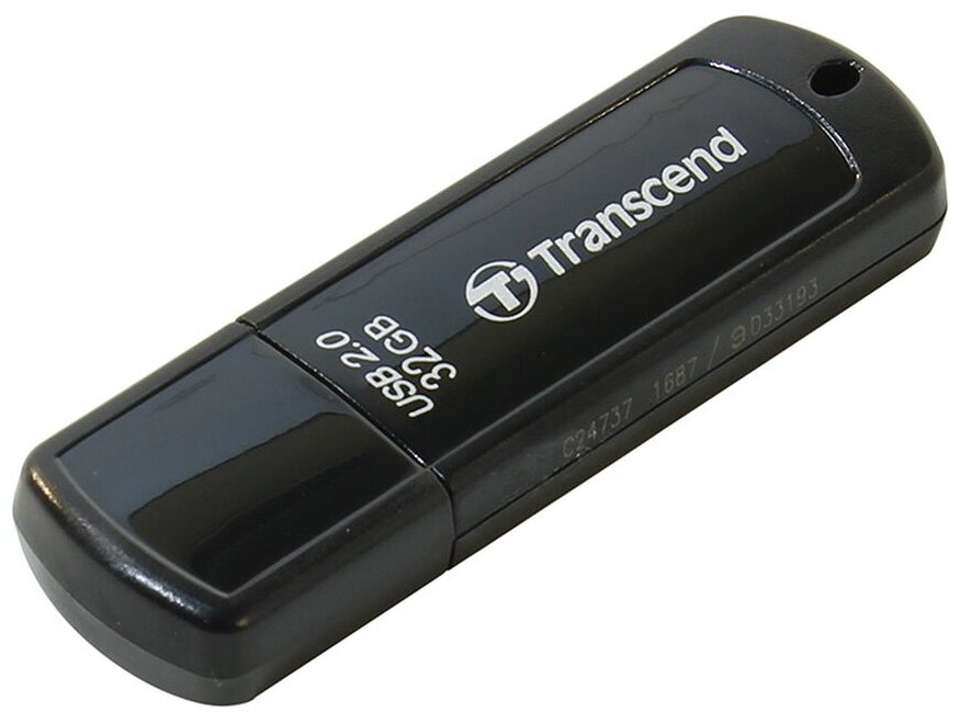 Флеш накопитель 32GB Transcend JetFlash 350, USB 2.0, Черный