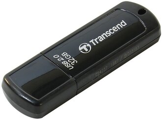 Флеш-диск 32GB TRANSCEND JetFlash 350 USB 2.0, черный, TS32GJF350