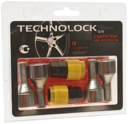 Набор с секретками Technolock М12х1.5х24 M12 x 1,5