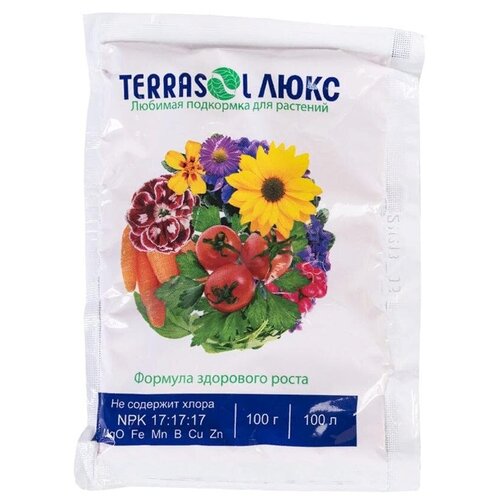 Удобрение TerraSol Люкс, 0.1 л, 0.1 кг