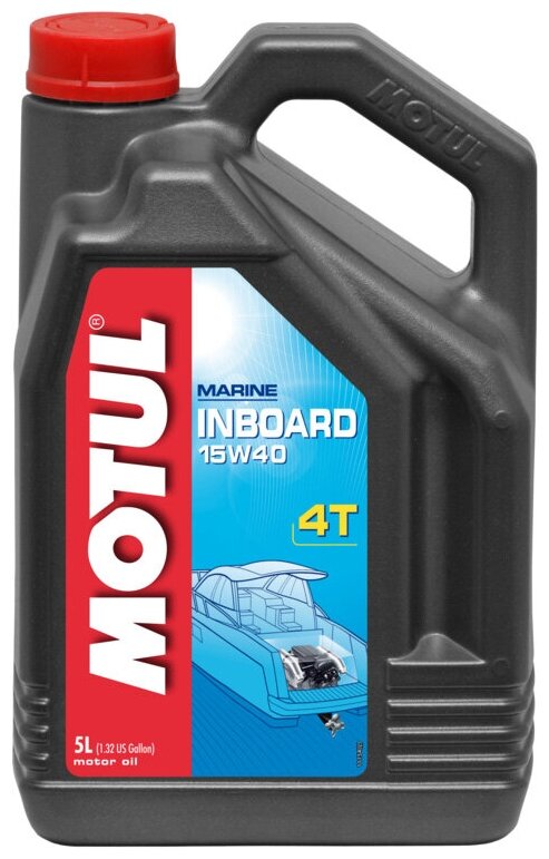 MOTUL 106359 MOTUL INBOARD 4T 15W-40 Масло моторное для водной техники минеральное 5л