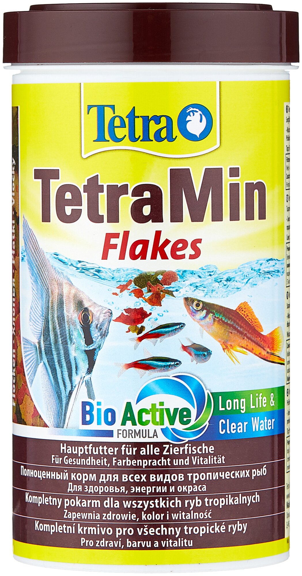 Сухой корм для рыб рептилий ракообразных Tetra TetraMin flakes