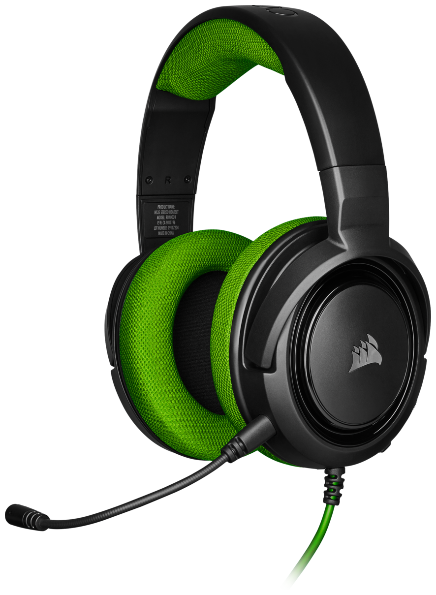 Гарнитура Corsair HS35 Stereo Gaming Headset, Green