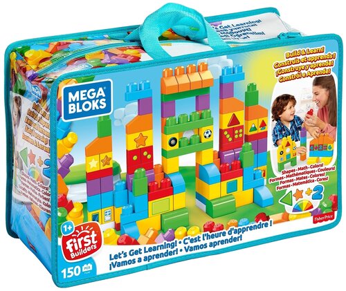 Конструктор Mega Bloks Обучающие блоки для малышей FVJ49, 150 дет.