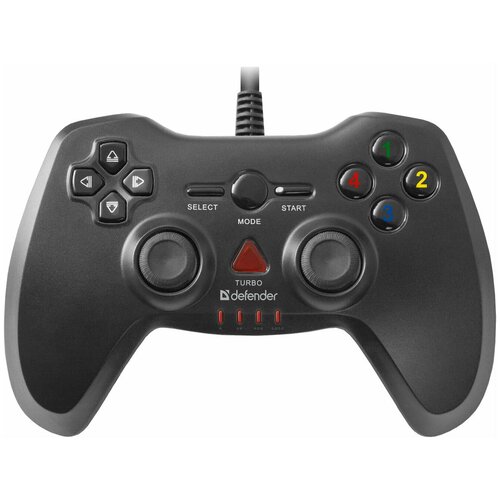 Геймпад проводной Defender Archer черный 288900₽