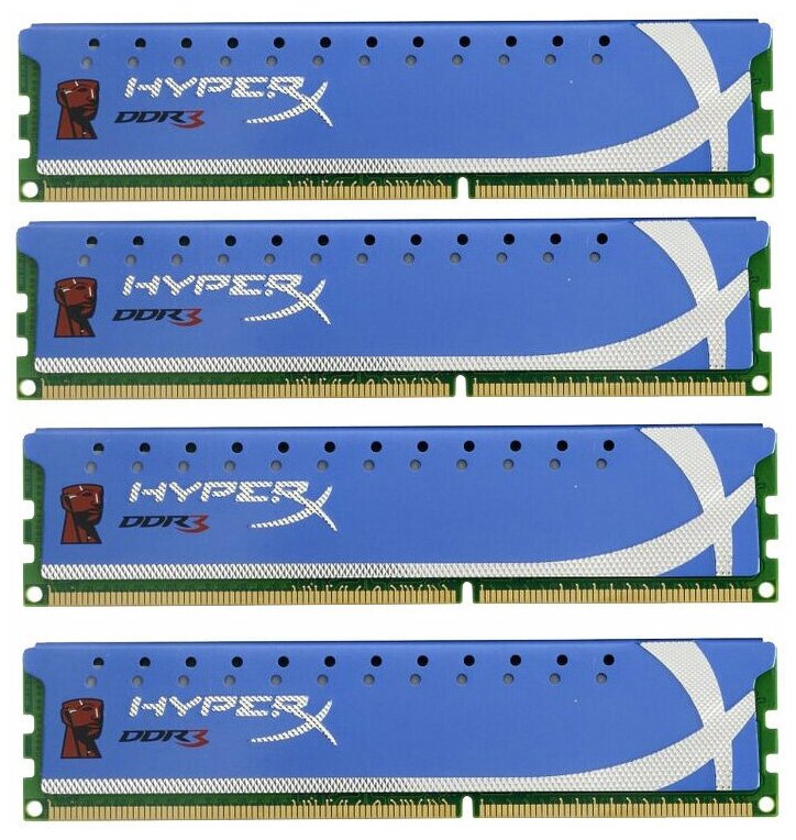 Оперативная память HyperX 16 ГБ (4 ГБ x 4 шт.) DDR3 2133 МГц DIMM CL11 KHX2133C11D3K4/16GX