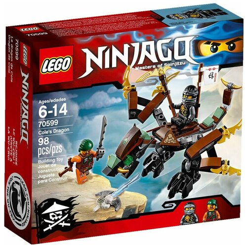 конструктор lego ninjago 70645 коул мастер дракона Конструктор LEGO Ninjago 70599 Дракон Коула, 98 дет.
