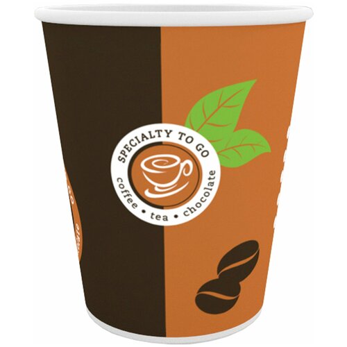 Стакан одноразовый бумажный COFFEE-TO-GO 300 мл , 50 шт/уп, разноцветный