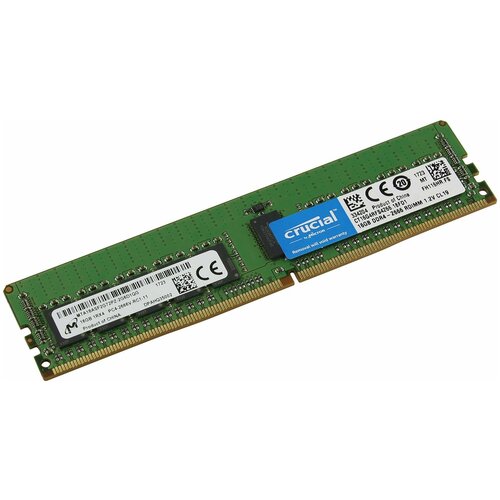 оперативная память crucial 16 гб ddr4 2666 мгц sodimm cl19 ct16g4sfra266 Оперативная память Crucial 16 ГБ DDR4 2666 МГц RDIMM CL19 CT16G4RFS4266