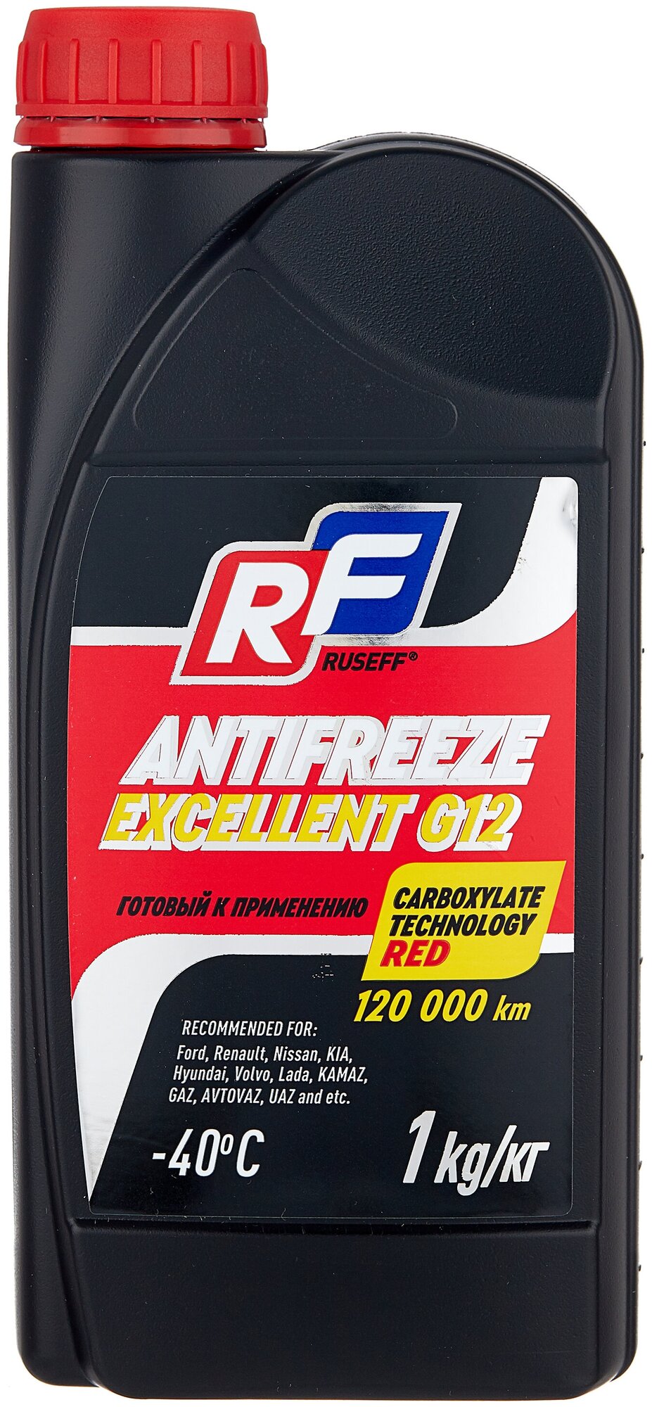 Антифриз Excellent G12 Красный 1l RUSEFF арт. 17357N