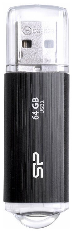 Флеш накопитель Silicon Power Blaze SP064GBUF3B02V1K 64Gb B02 USB 3.1 черный