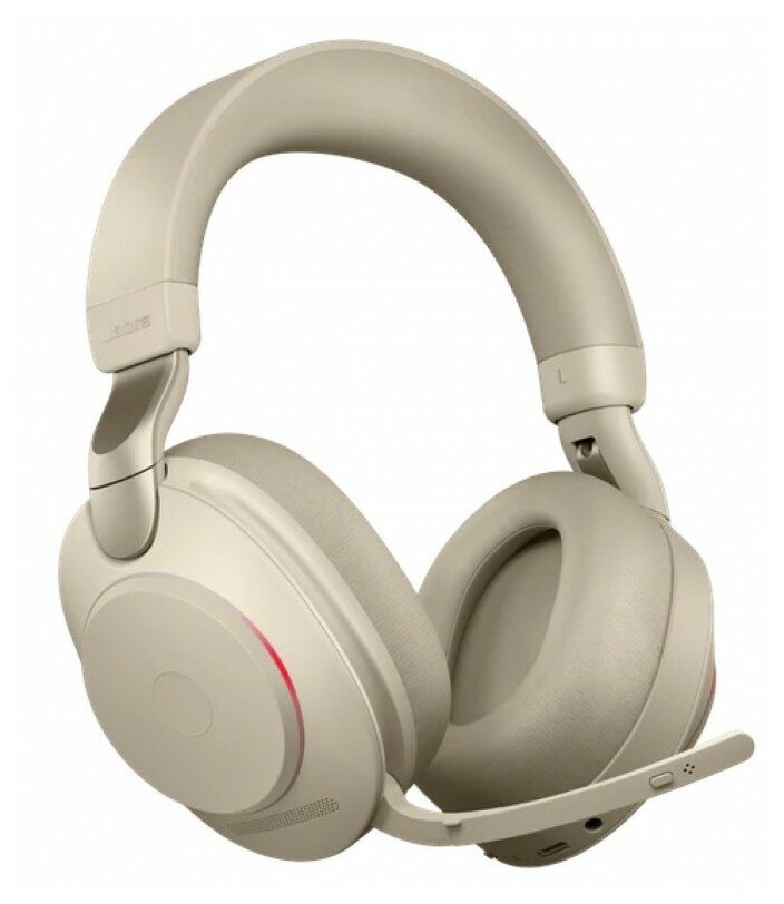 Jabra Evolve2 85; Link380a MS Stereo Beige [28599-999-998] - Беспроводная стерео гарнитура; MS; USB-A