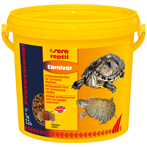 Сухой корм  для  рептилий Sera Reptil Professional Carnivor, 3.8 л, 1 кг