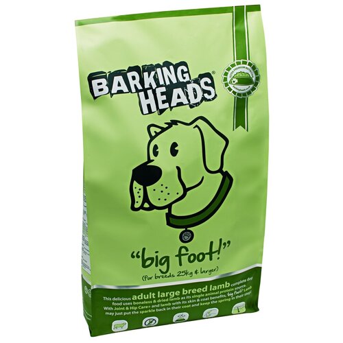 Сухой корм для собак Barking Heads ягненок 12 кг (для крупных пород)