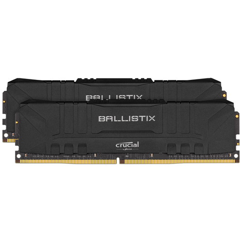 Оперативная память Crucial Ballistix DDR4 3600 (PC4 28800) DIMM 288 pin, 8 ГБ 2 шт. 1.35 В, CL 16, BL2K8G36C16U4B черная