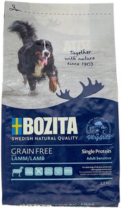 Сухой корм Bozita GRAIN FREE Lamb 23/12 для взрослых собак беззерновой с нормальным уровнем активности с ягненком 1,1кг 40612
