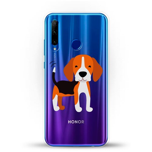 фото Силиконовый чехол довольный бигль на honor 10i andy & paul