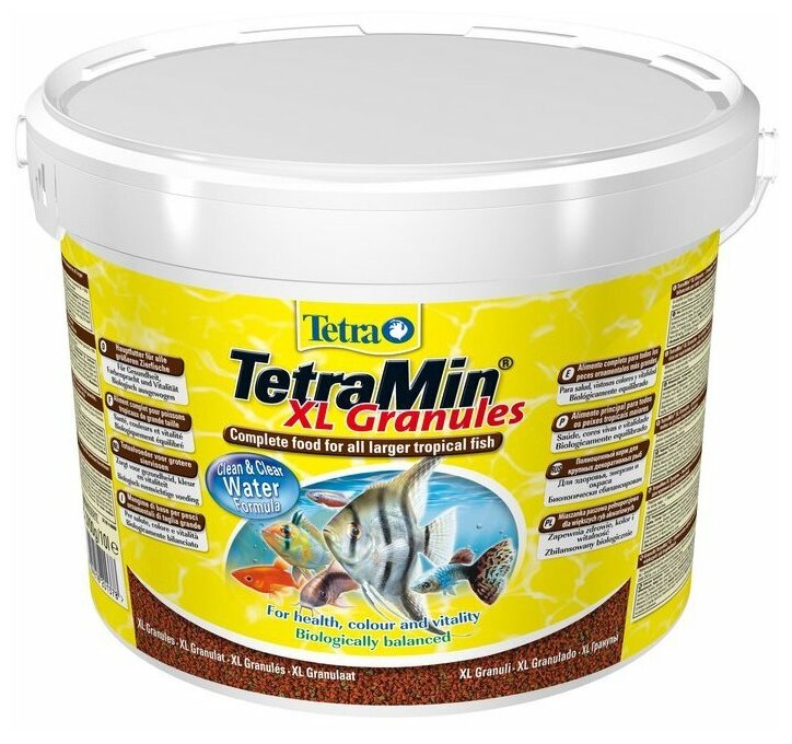 Корм для аквариумных рыб Tetra TetraMin Granules XL 10 л (гранулы крупные)