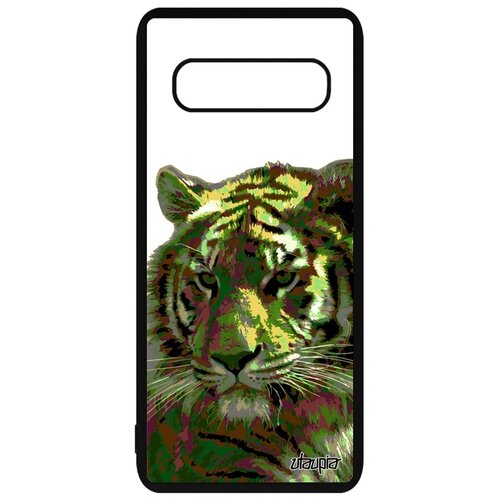 фото Чехол на galaxy s10 plus, "царь тигр" хищник дикий utaupia