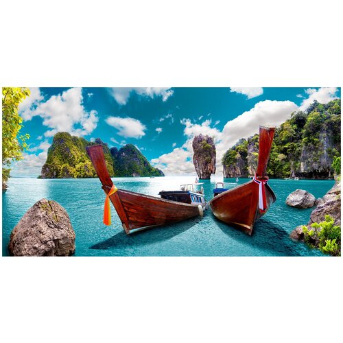 фото Фотообои московская обойная фабрика две лодки 9156-мl 200х100 см malex factory