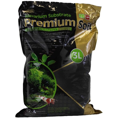 Грунт ISTA Aquarium Substrate Premium Soil 1.5-3.5 мм 3 л, 1.5-3.5 мм, 2.6 кг