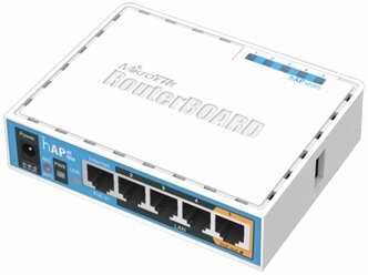 Wi-Fi роутер MikroTik hAP AC lite, белый / синий