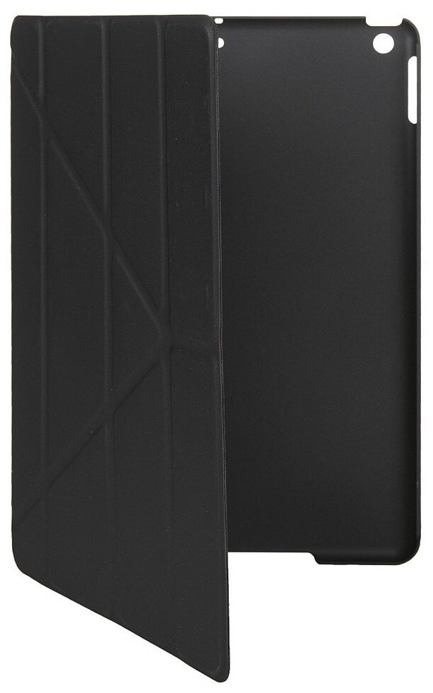 Чехол - книжка Red Line с soft touch крышкой для iPad 10,2" (2019, 2020) подставка "Y" черный - фото №1